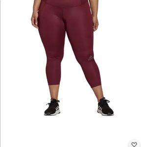 Adidas Aeroready Women Zoe Saldana X Shine Training Tights size 2X